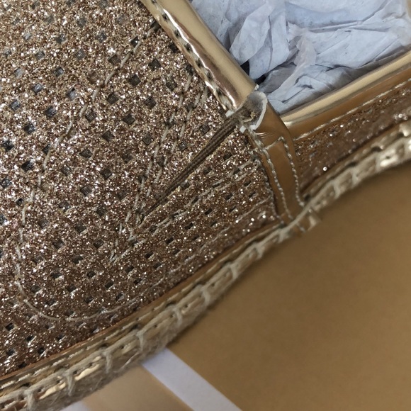 NWT Michael Kors Women’s slip-on's Gold Shoes - Picture 7 of 8